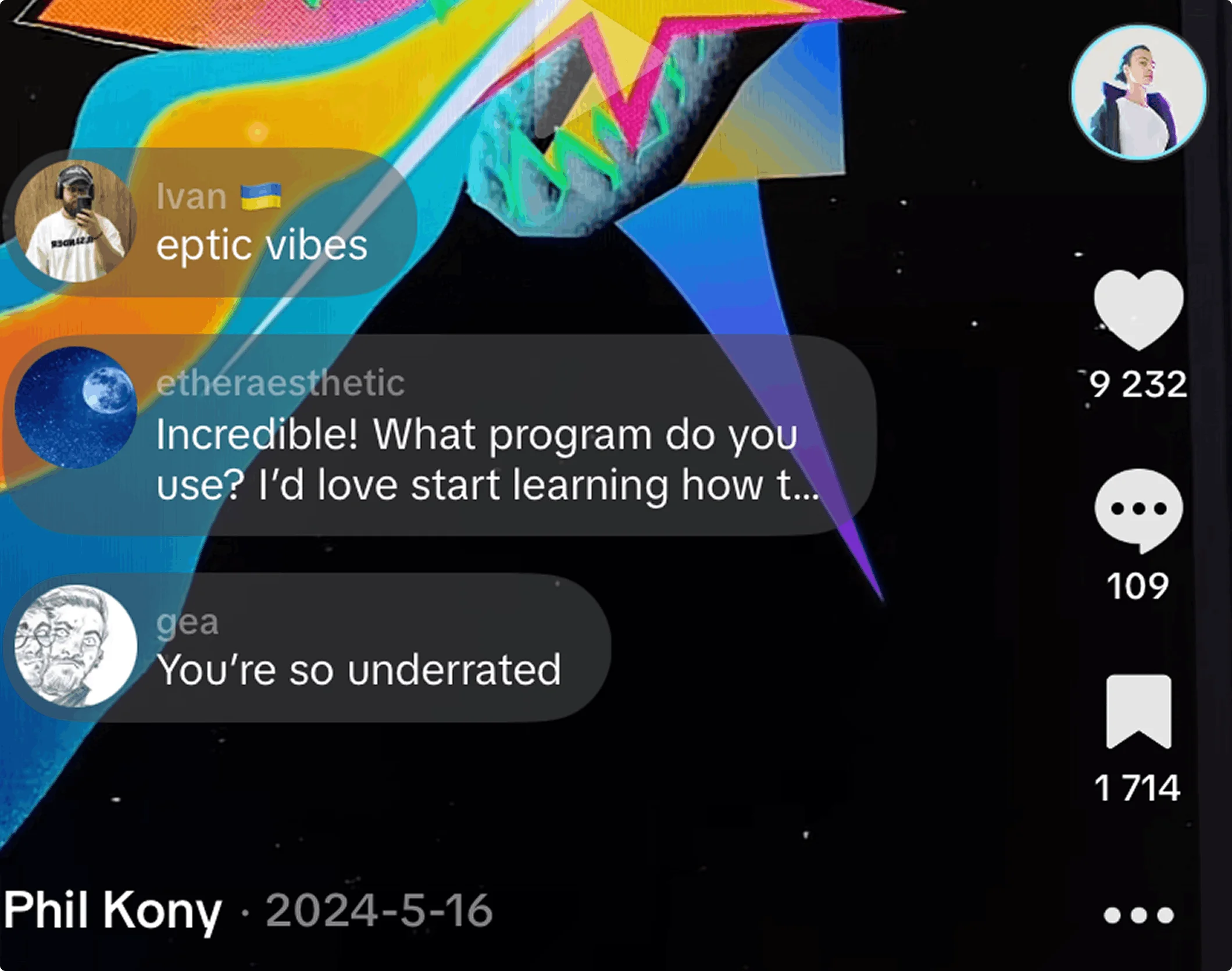 Screenshot of the project